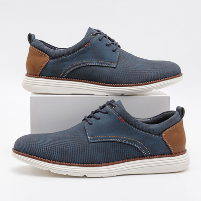 British retro casual shoes for men英伦复古轻量休闲单鞋系带男