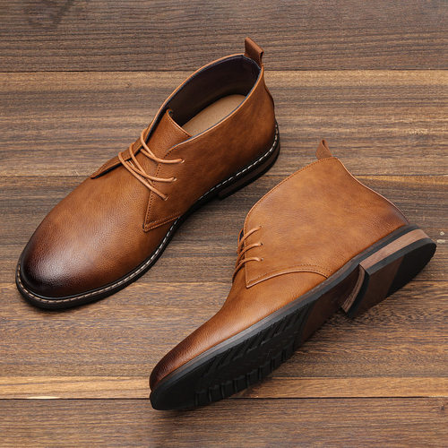Large American retro Martin boots for men大码美式马丁靴男