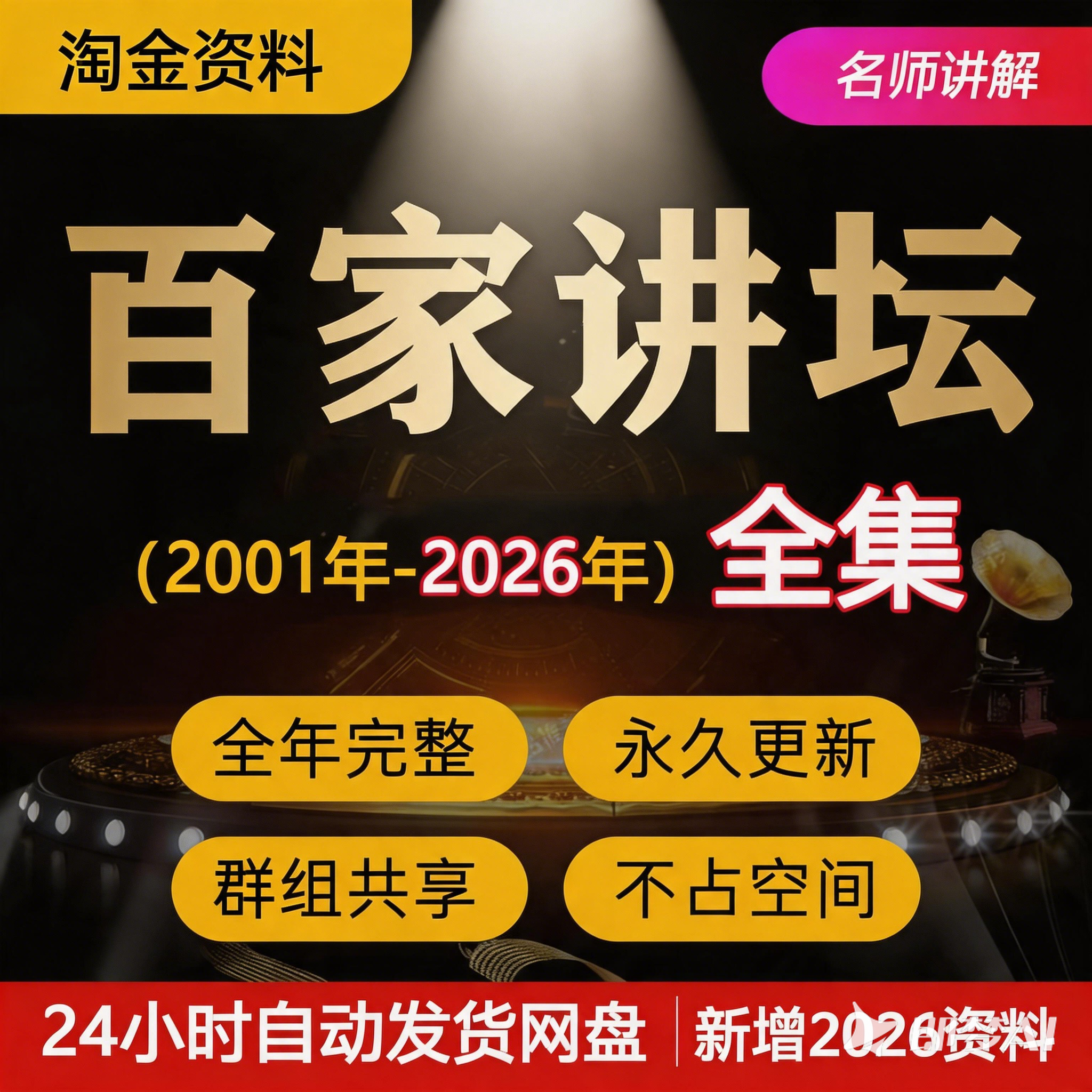 百家讲坛全集视频+音频国学历史知识2001-2026易中天王立网盘下载