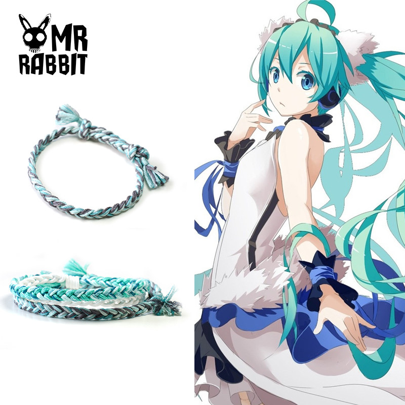 兔子先生手工定制原创设计编织初音未来动漫二次元miku手链手绳