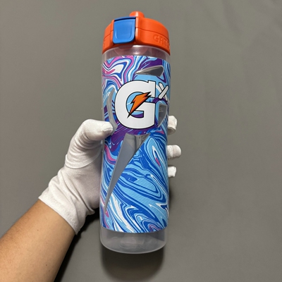Gatorade佳得乐GX Bottle男女同款887ml大理石蓝色挤压式运动水壶