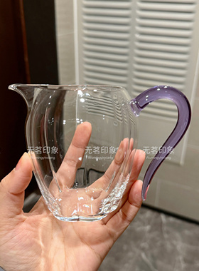 豁然公杯手工凤玉高端茶海高硼硅耐热玻璃公道杯匀杯分茶器茶具