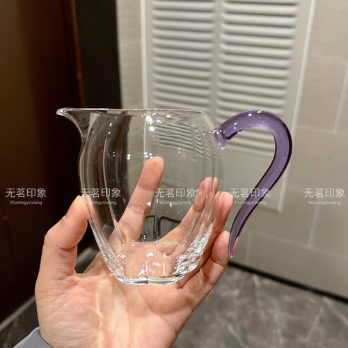 豁然公杯手工凤玉高端茶海高硼硅耐热玻璃公道杯匀杯分茶器茶具