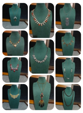 1A时尚复古宫廷款饰品集合孤品老货毛衣链卡脖项链个性大气百搭款