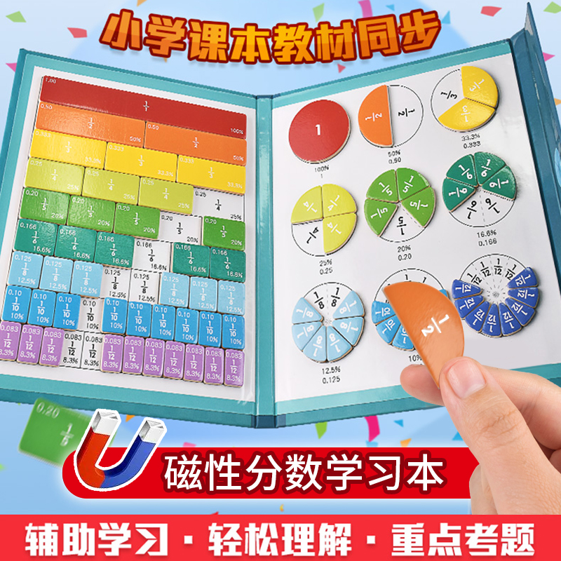 分数教具三年级学习盘演示器