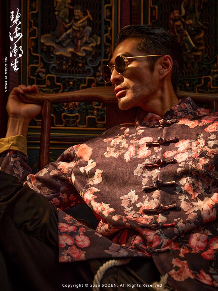 BIHAI CHAOSHENG ORIGINAL [OIRAN TANG SUIT] AUTUMN AND WINTER NEW CHINESE STYLE COUNTRY TIDE BUCKLE CASUAL JACKET FOR MEN AND WOMEN