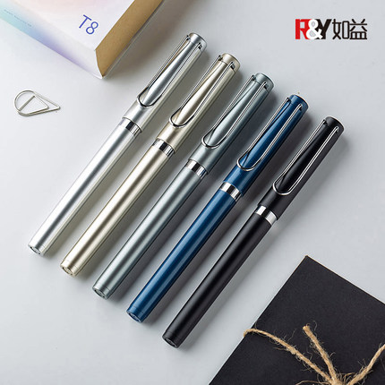 印字高档黑笔礼品广告笔定制logo印刷展会议订做签字水中性笔宣传