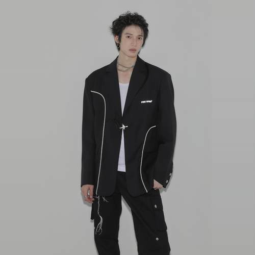 拼接FIRESPIKE原创休闲西装廓形