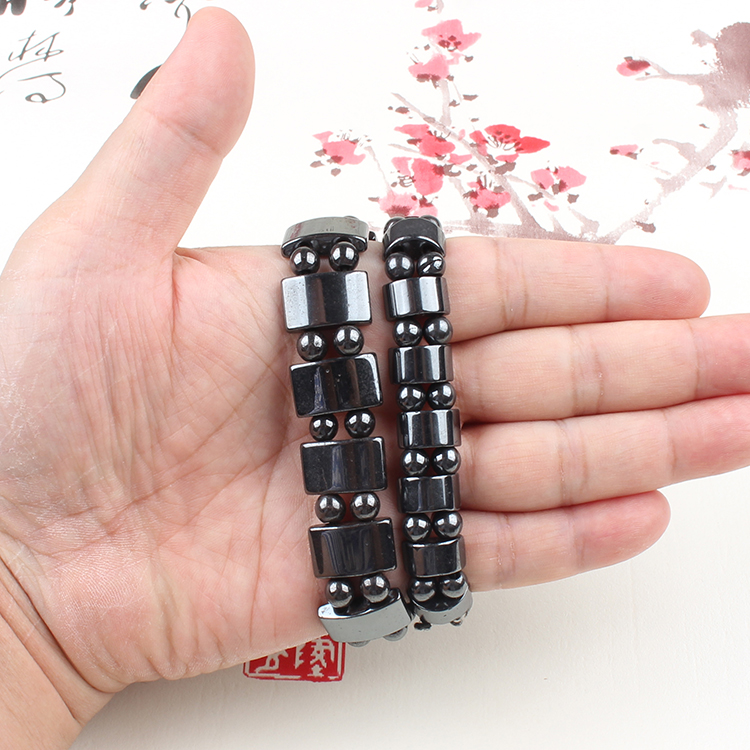 磁铁手链情侣款磁疗磁磁石黑色