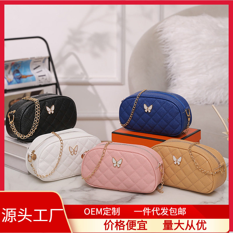 时尚精致蝴蝶五金标单肩女包2023新款经典菱格绣线链条斜挎小方包,箱包皮具/热销女包/男包,通用款女包,淘宝优惠券,粉丝福利购,淘宝优惠卷