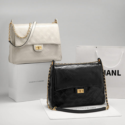 跨境欧美现货真皮大容量通勤女士大牌感包包潮流复古商务斜挎大包