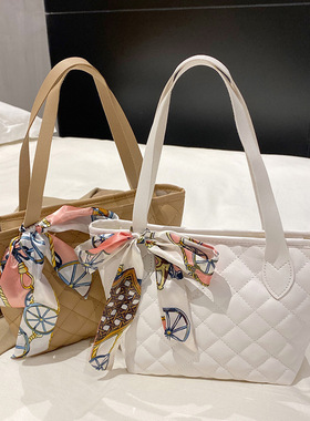 蝴蝶结手提包2024ladies handbag简约单肩包韩版大容量购物袋