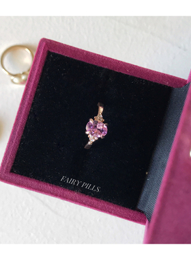 戒指宝石日本甜美风镶嵌锆石戒指