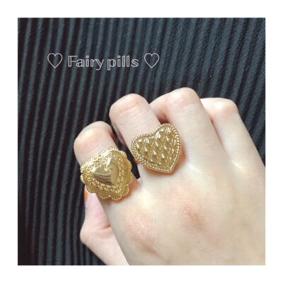 戒指日本INS风复古爱心戒指复古