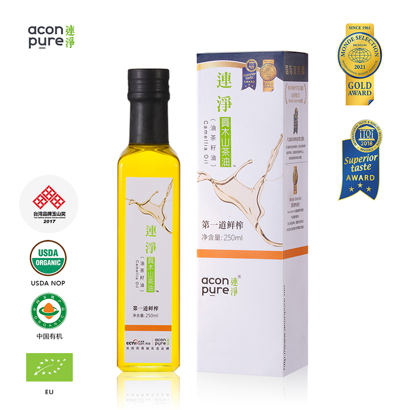 有机食用连净山茶油初榨