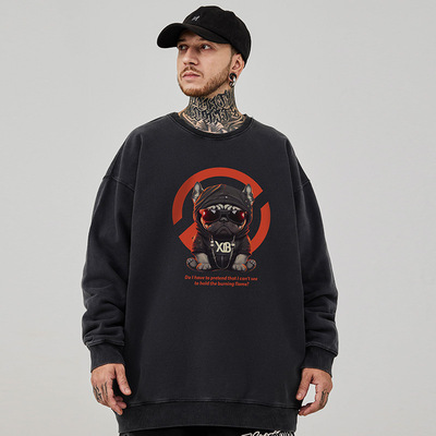 潮流大码跨宽松休闲卫衣