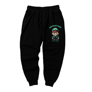 秋冬款运动裤宽松加肥加大码裤子男款潮牌卫裤长裤胖人束脚裤加绒