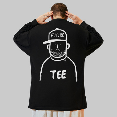 潮流大码宽松休闲长袖