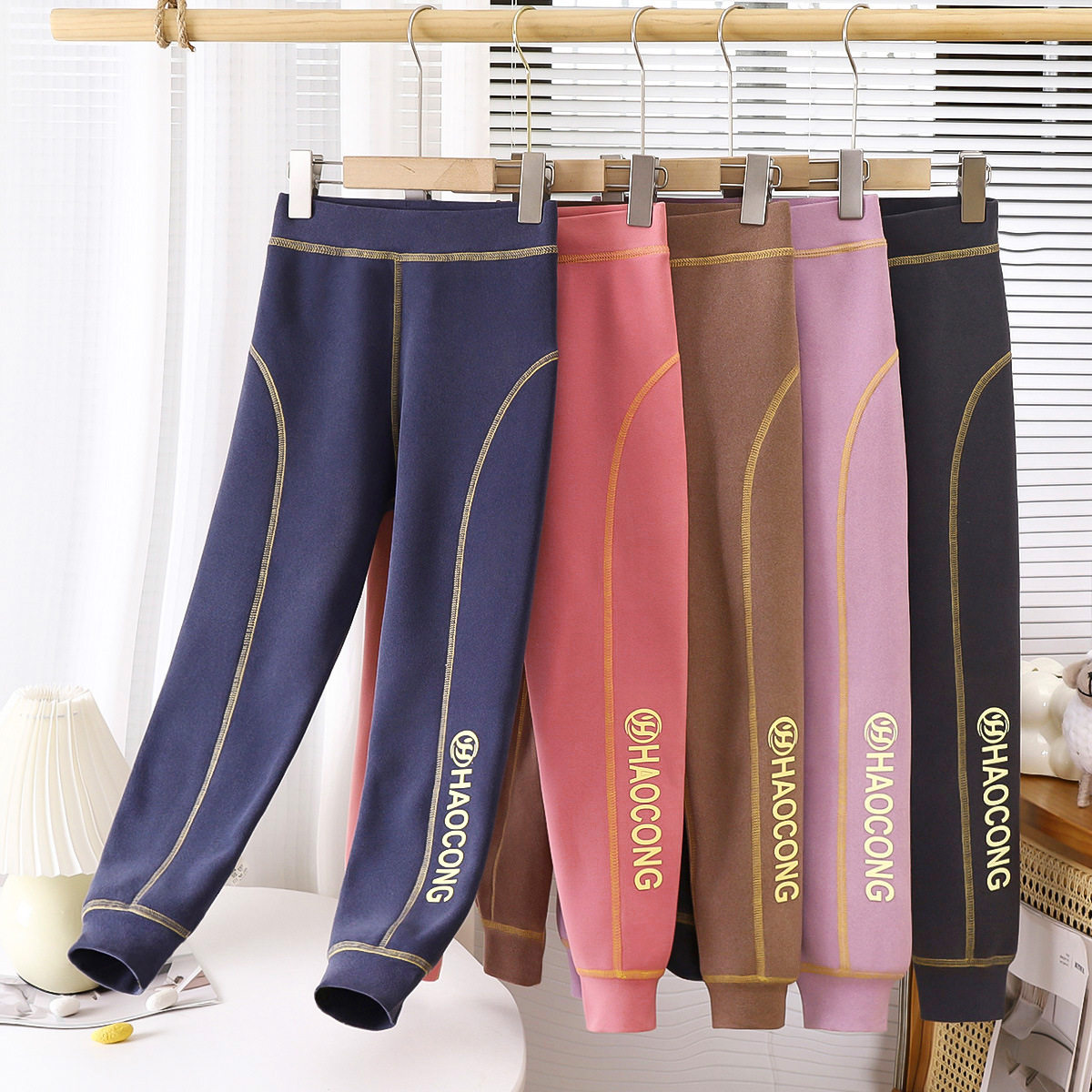 2折品牌特价清仓撤柜中大童秋冬加绒无骨保暖裤校服神器加厚秋裤