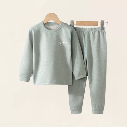 2折品牌特价清仓撤柜中大童秋冬无骨接缝双面羊毛蚕丝加厚秋衣裤