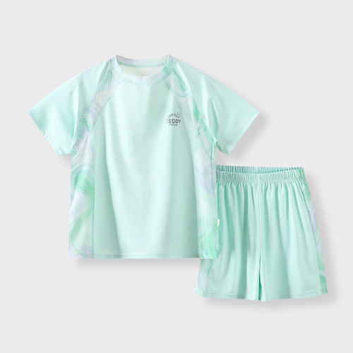 【2折专区】折扣店撤柜|亲子装中大童夏季速干运动蓝球服T恤套装