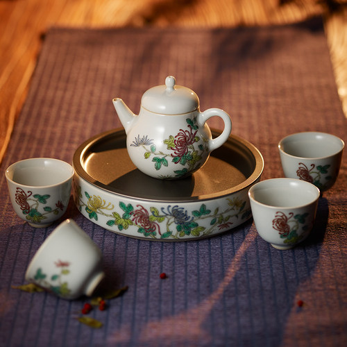四君子梅兰竹菊茶具套装四款可选