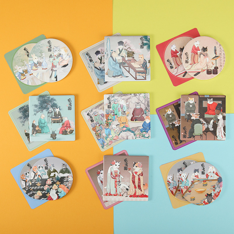 观复博物馆古画系列盲盒冰箱贴