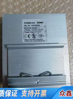 BECKHOFF CU2008-0000工业以太网交换机，8