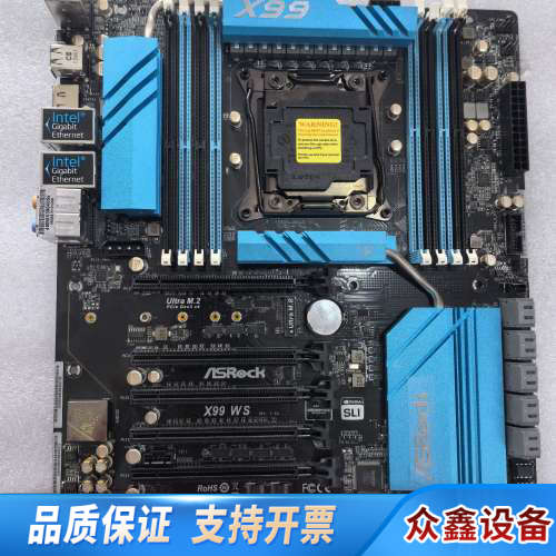 华擎X99 WS工作站主板  开机坏.议价