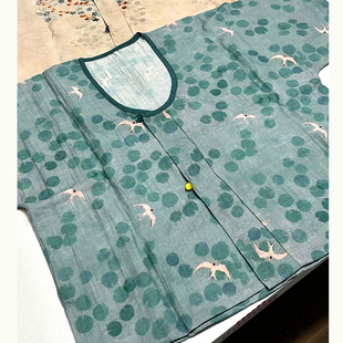 诗野原创汉服女 新中式 坦领半臂唐褙子八破裙夏季 日常通勤 青鸟