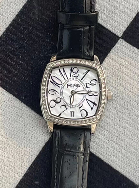 FolliFollie芙丽芙丽原装酒桶手表正品带礼盒进口石英时尚女表