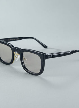 高端商务款黑金色太阳镜UV400防紫外线复古方框偏光驾驶墨镜男女