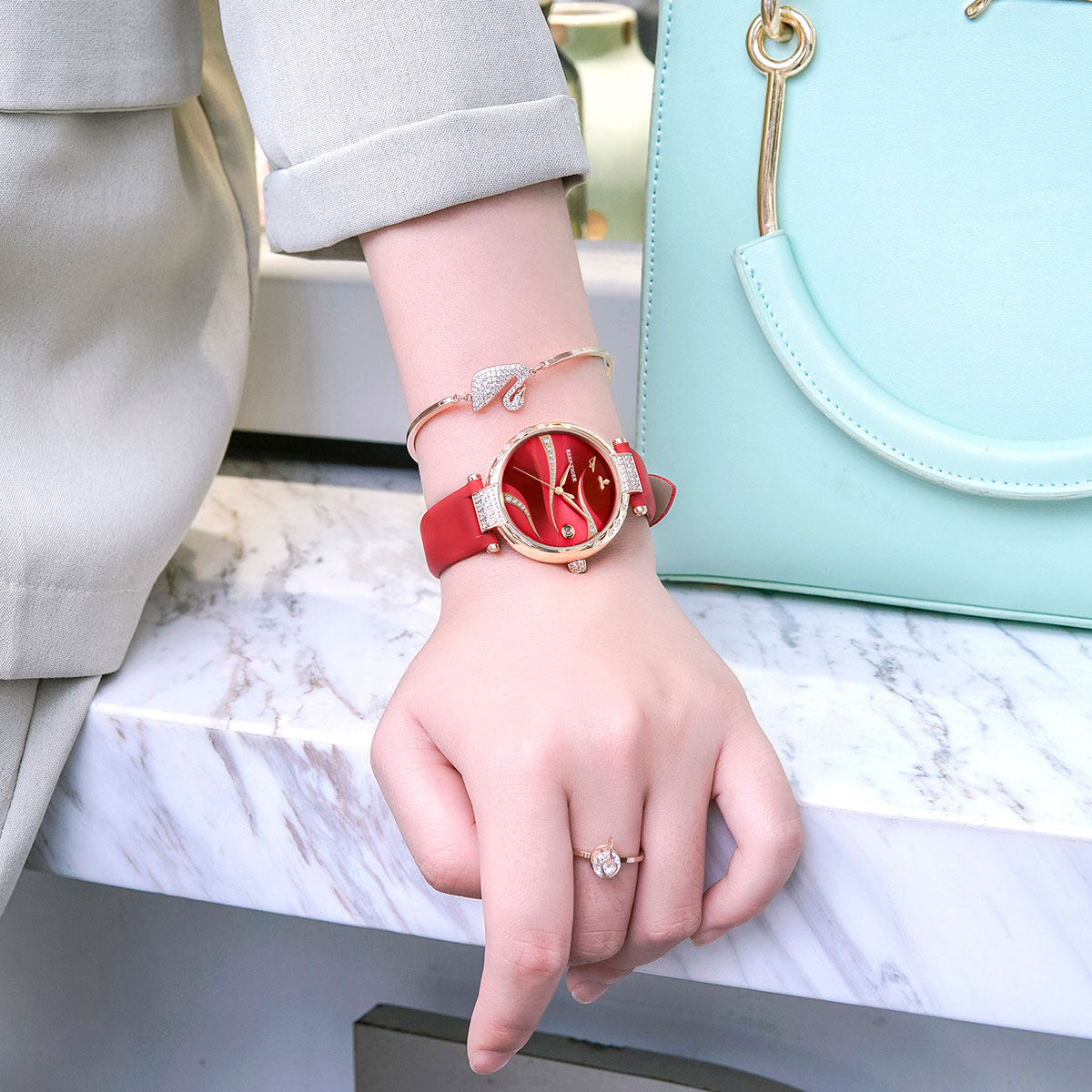 瑞夫泰格女士手表十大品牌名牌女款时尚正品机械表正装休闲