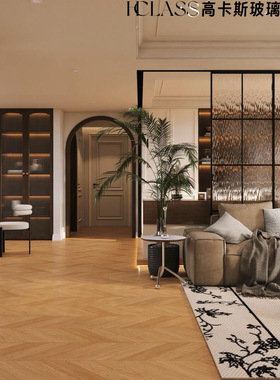 油画长虹雨花水波银纹水立方钢化玻璃隔断屏风书房客厅玻璃隔断墙