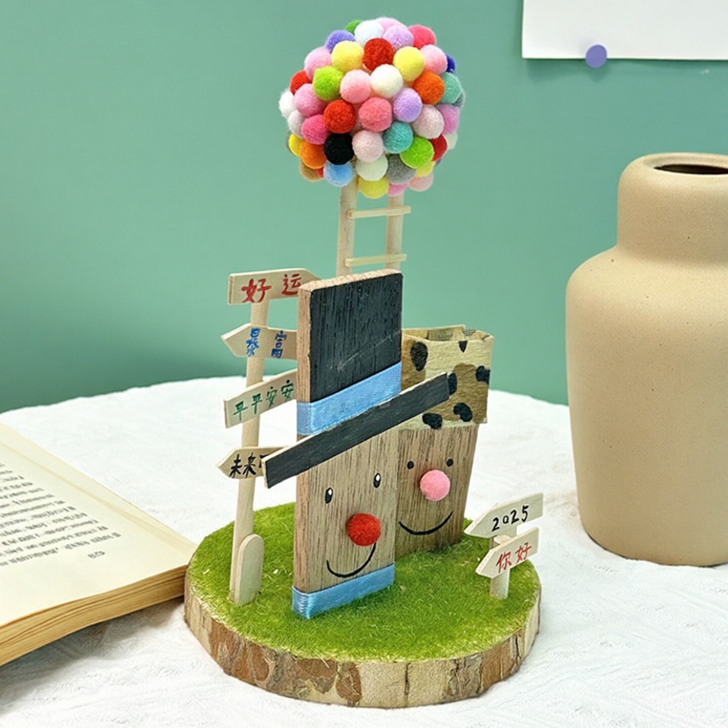 木头人材料废旧物品改造diy幼儿园变废爲宝儿童环创玩具手工作业