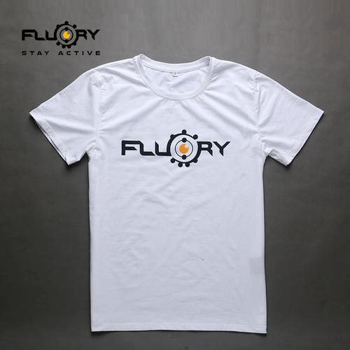 FLUORY火垒纯棉短袖拳击T恤黑白