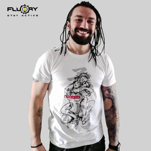 FLUORY火垒纯棉修身泰拳短袖T恤