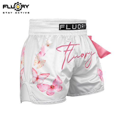 fluory火垒拳击短裤女生泰拳散打格斗训练服成人儿童搏击服新款