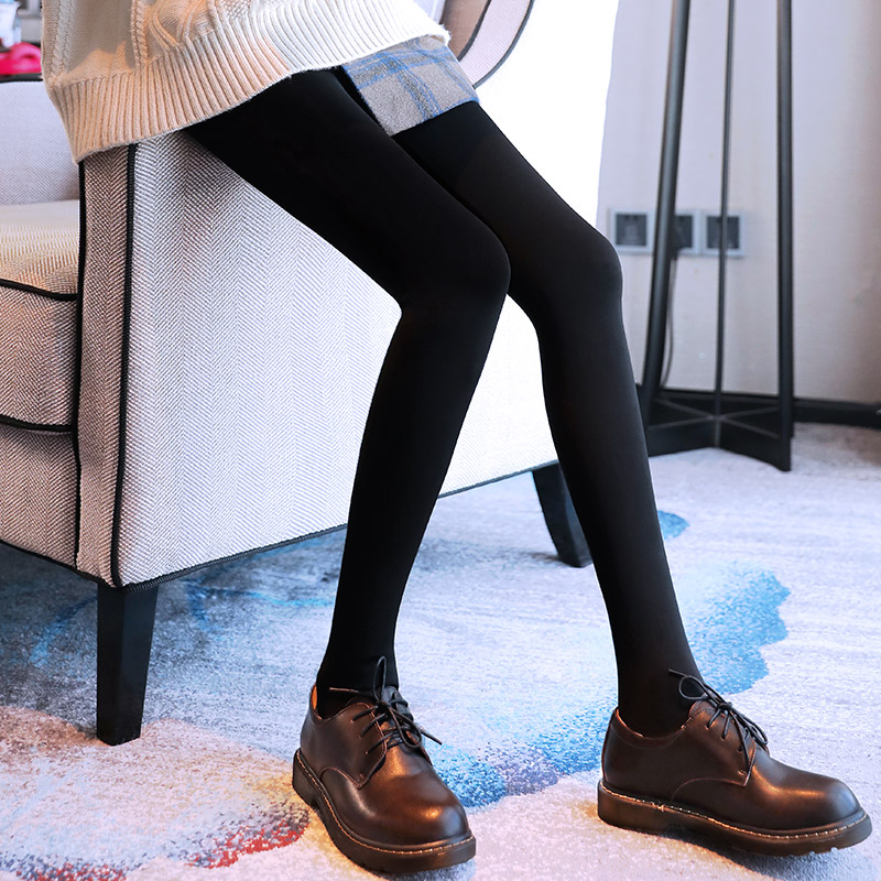 黑色打底裤女外穿秋裤薄款春秋冬加绒保暖棉裤加厚显瘦紧身连裤袜