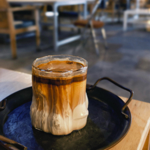 创意咖啡杯Dirty咖啡澳白杯冰咖啡杯热牛奶杯拿铁杯树桩玻璃杯子