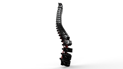 paxcyborg脊梁骨模型3D图纸 Solidworks设计