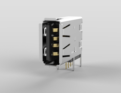 USB2.0接口模型3D图纸 STP格式