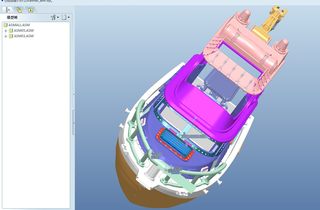 捕鲸船模型3D图纸 ProE设计 捕鱼渔船三维建模 附STP格式