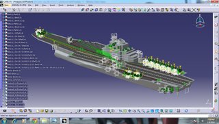 维兰玛迪雅号航空母舰设计图纸 CATIA建模 STP格式