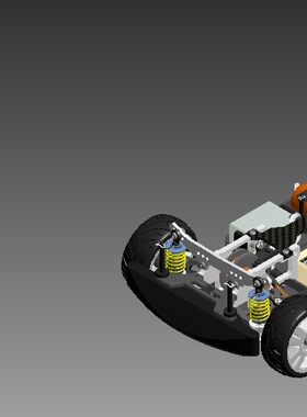 BBS遥控赛车3D图纸 Inventor设计 RC模型三维建模