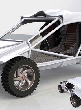 Buggy KS 2012双座越野赛车三维建模图纸 IGS格式