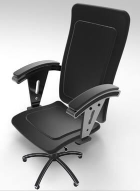 Official Chair普通办公椅子模型3D图纸 IGS格式
