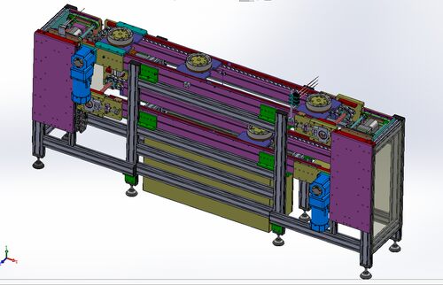 双层倍速链流水线（超详细的设计3D模型）3D模型图纸 Solidworks