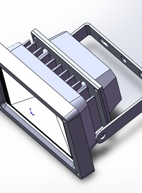 220V 10W防爆照明灯3D模型图纸 Solidworks设计