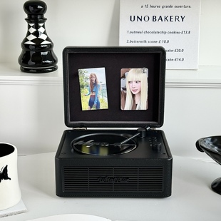 Whatplus问加C300CD机专辑光盘播放器蓝牙音响一体复古留声唱片机